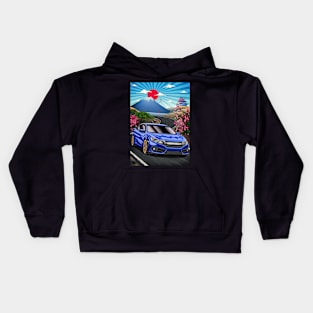 Honda Civic (2016) Japanese Art Kids Hoodie